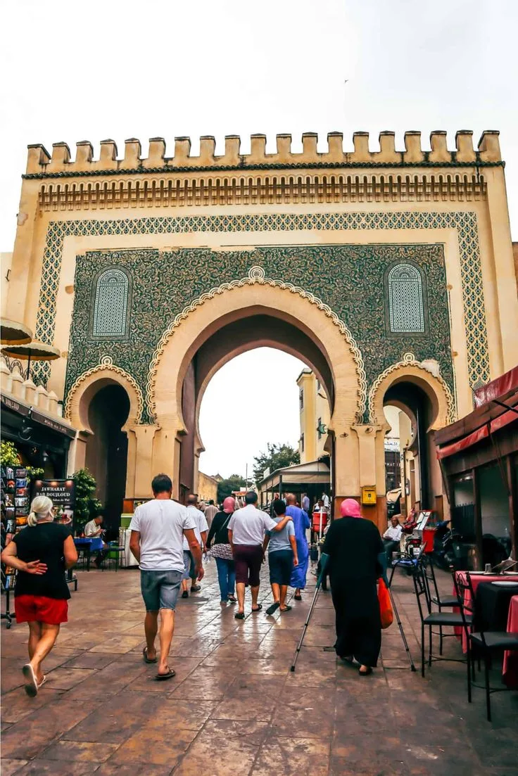 Bab Boujloud, the blue gate of the Fes medina