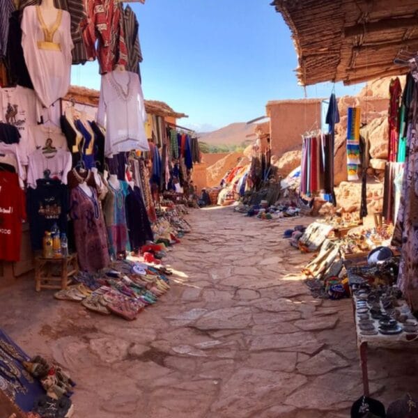 A market in Ouarzazate, Morocco
