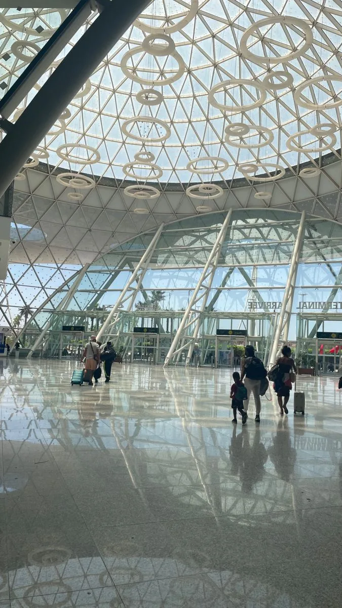Modern terminal of Marrakech Menara Airport