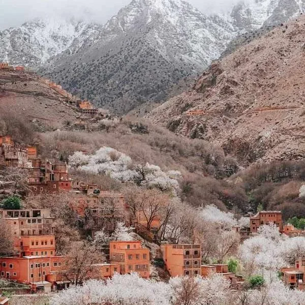 VILLAGES DU MAROC _ UN WEEK-END À IMLIL _ DESTINATIONS by MYLUXURYLIFE Village and valley of the High Atlas in spring