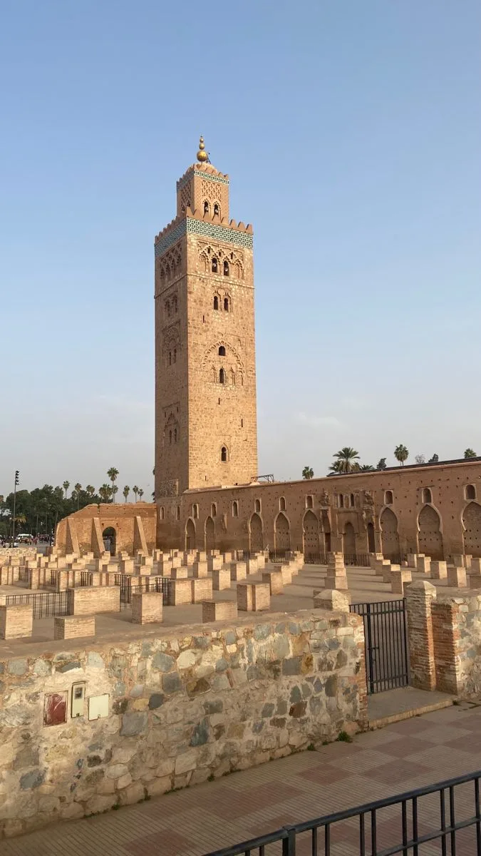 Koutoubia Mosque minaret in Marrakech