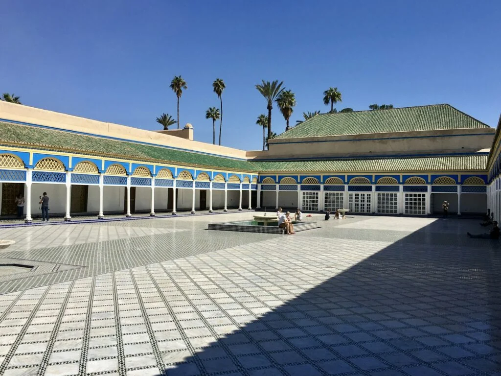Cour du palais de la Bahia à Marrakech