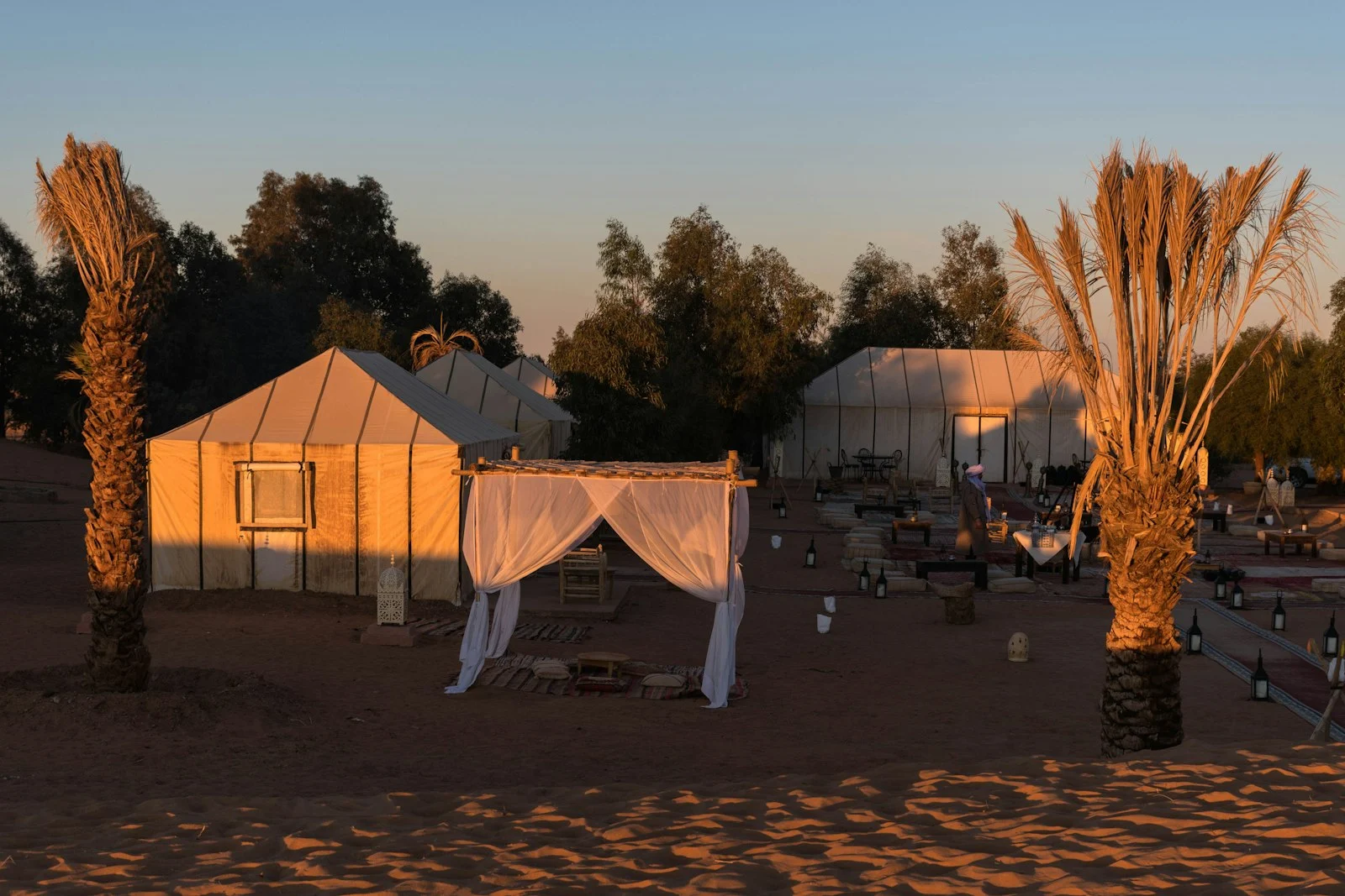 Campement de luxe dans les dunes de l'Erg Chebbi