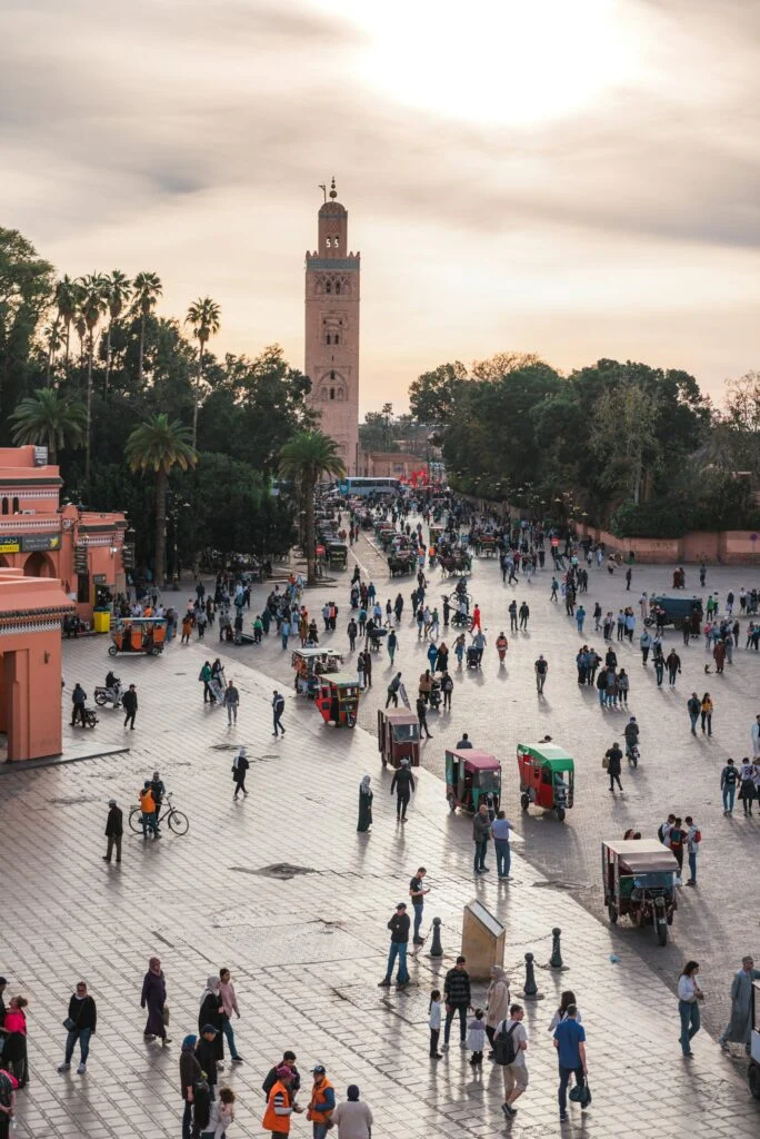 Is Morocco Safe for Tourists in 2026? 1 Crowds on Jemaa el-Fna square in Marrakech