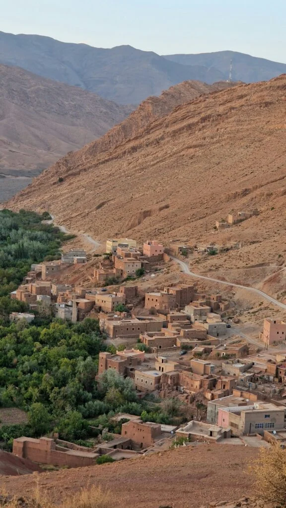 Village en pisé de la vallée du Dadès