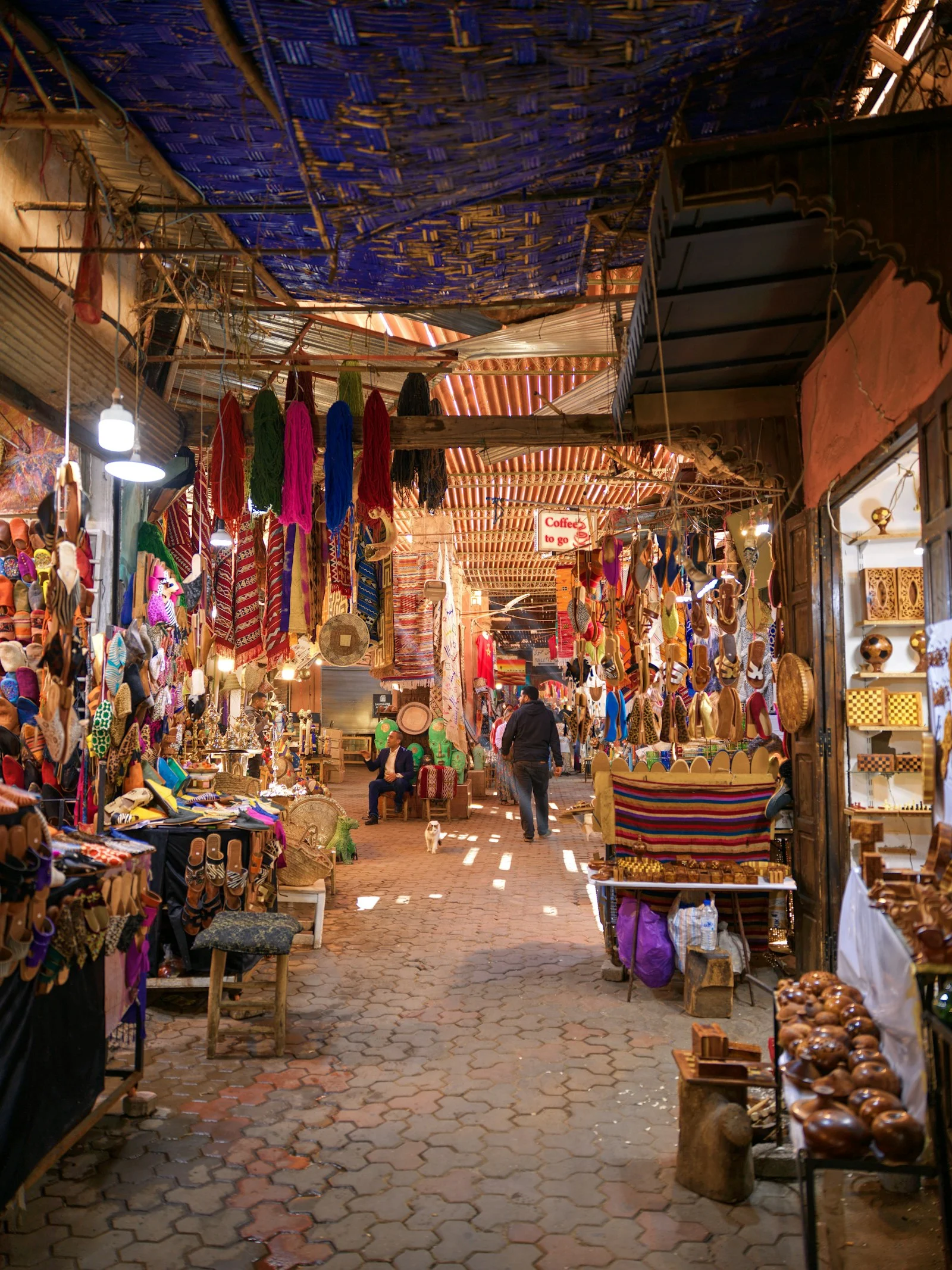 Shop stalls in the Marrakech medina
