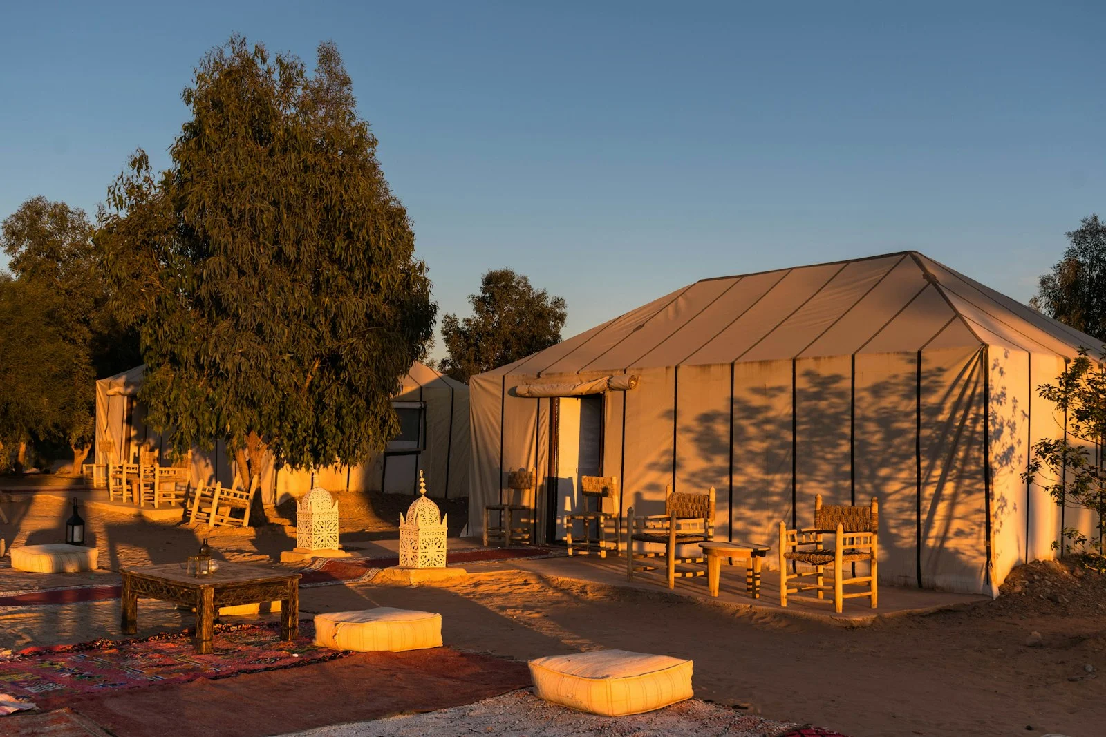 Tented desert camp in the Erg Chebbi dunes
